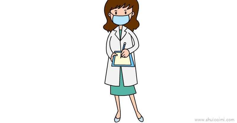 护士教程儿童画怎么画 护士教程简笔画顺序