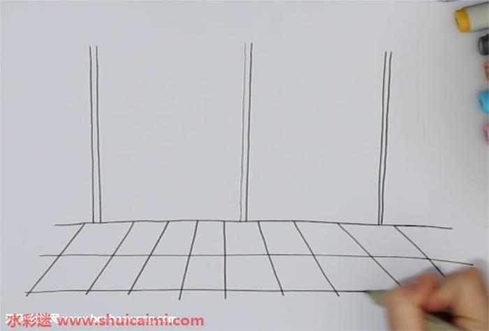 海洋馆怎么画 海洋馆简笔画彩色