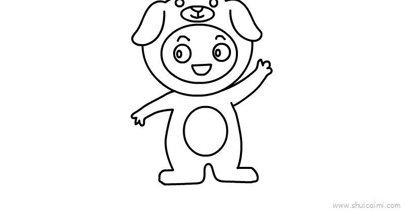 儿童节装扮儿童画怎么画 儿童节装扮简笔画画法