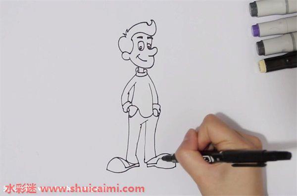 叔叔怎么画 叔叔简笔画简单又漂亮彩色