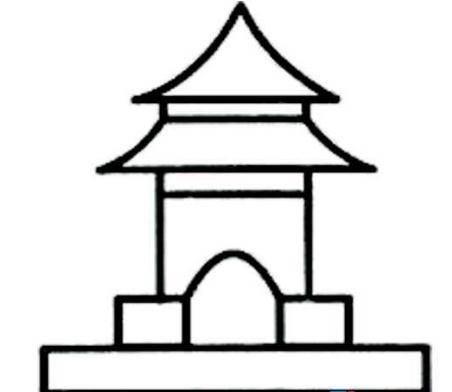 亭子简笔画 公园小亭子简笔画