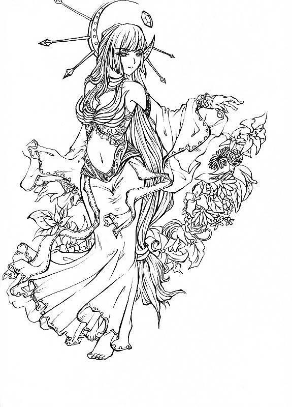 花神简笔画 花神简笔画大全