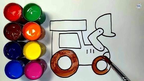 推土机简笔画图片大全 推土机简笔画图片大全儿童