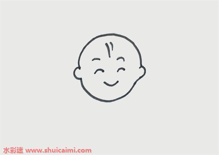 婴儿怎么画 婴儿简笔画简单好看彩色