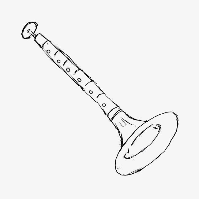 唢呐简笔画图片大全 唢呐简笔画彩色