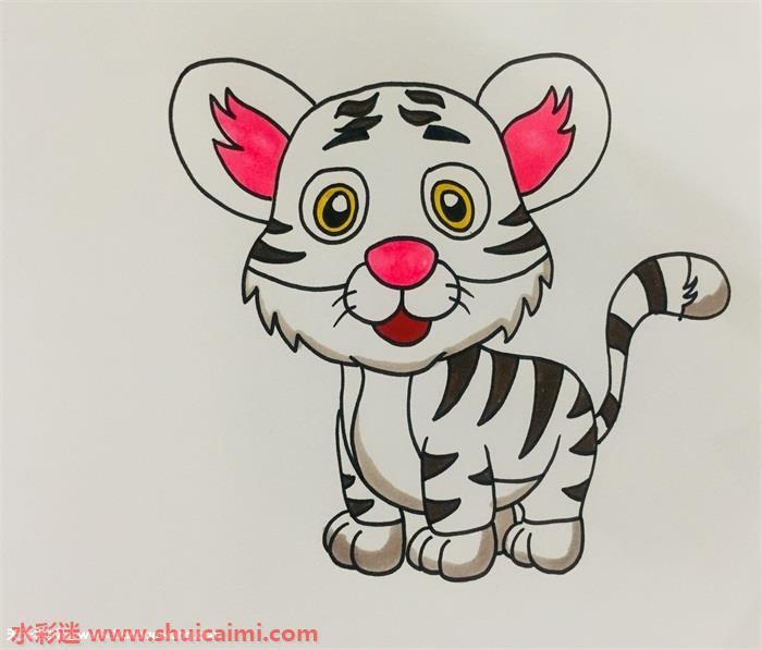 东北虎怎么画 东北虎简笔画步骤图