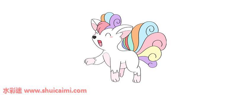 可爱九尾狐怎么画 可爱九尾狐简笔画漂亮