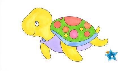 海龟简笔画 海龟简笔画带颜色