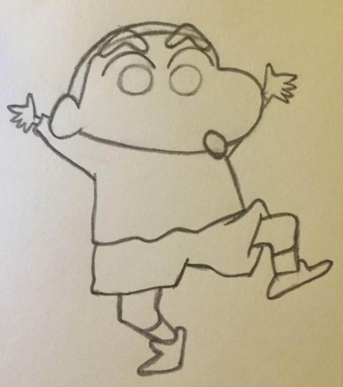 蜡笔小新简笔画 蜡笔小新简笔画简单