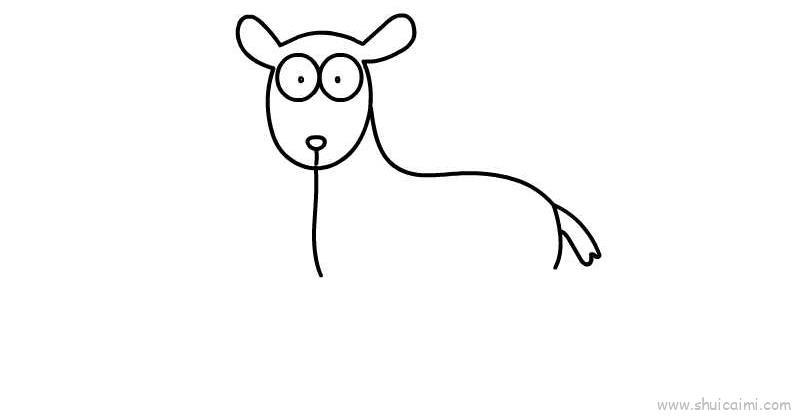 山羊儿童画怎么画 山羊简笔画步骤
