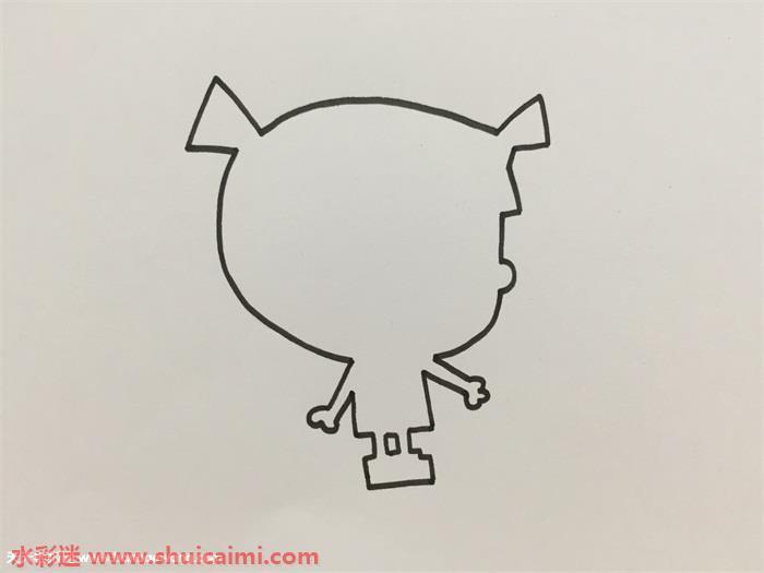 人影子怎么画 人影子简笔画步骤