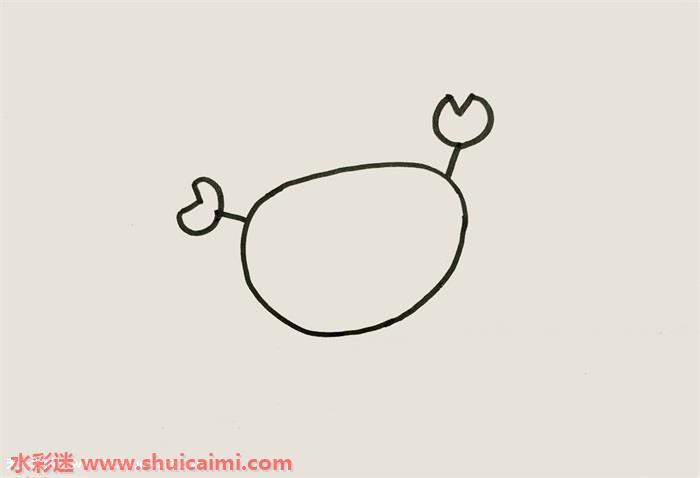 螃蟹怎么画 螃蟹简笔画漂亮卡通