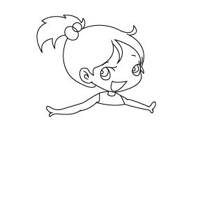 女孩萌简笔画怎么画 女孩萌简笔画顺序
