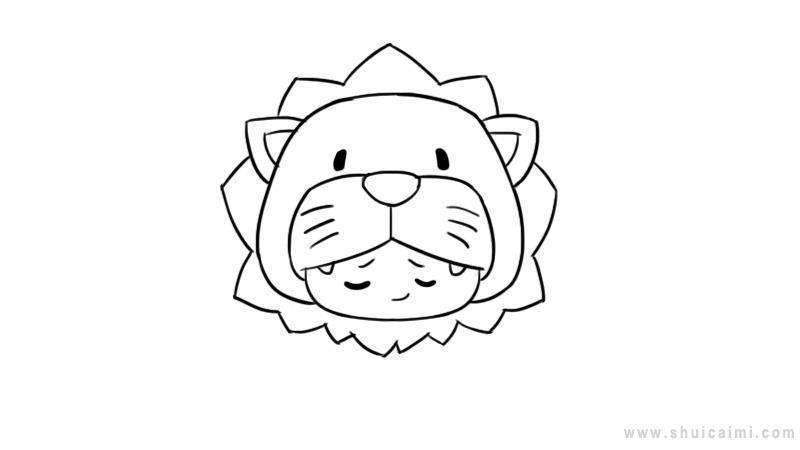 十二星座q版萌图狮子座简笔画怎么画 十二星座q版萌图狮子座简笔画简单又好看