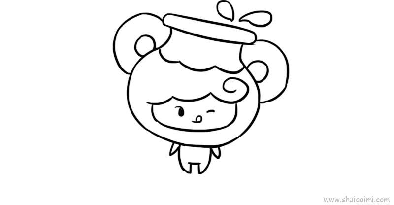 十二星座q版萌图水瓶座儿童画怎么画 十二星座q版萌图水瓶座简笔画图片