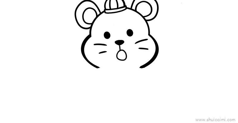 可爱老鼠过新年儿童画怎么画 可爱老鼠过新年简笔画图片