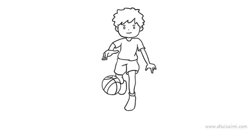 打篮球儿童画怎么画 打篮球简笔画简单又好看