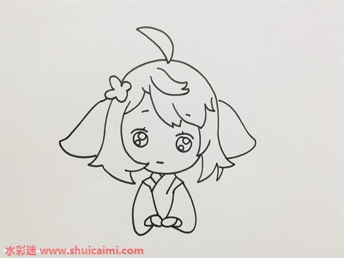 好看的涂山苏苏简笔画简单教程