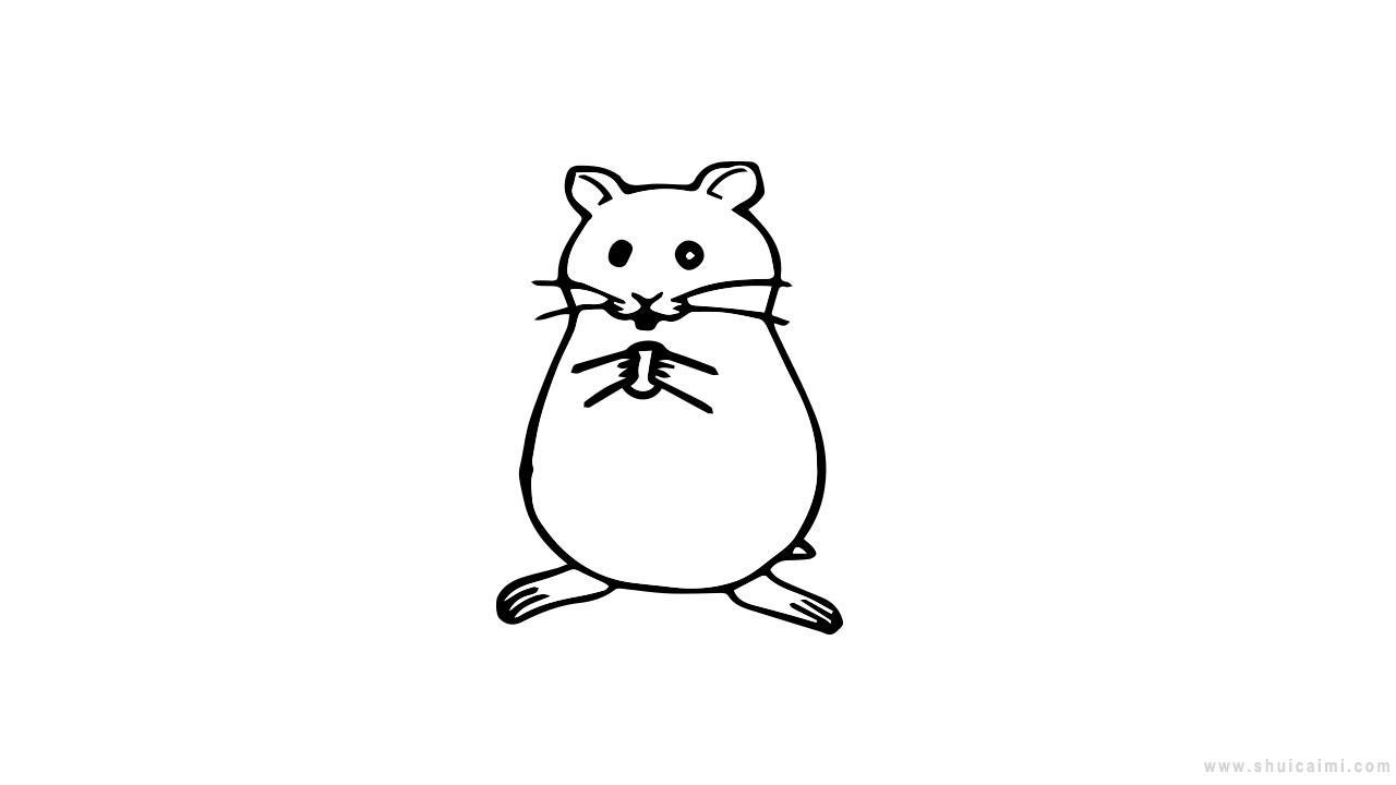 田鼠简笔画怎么画 田鼠简笔画图片大全