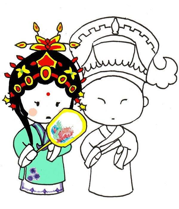 京剧演员的简笔画怎么画 京剧演员的简笔画画法