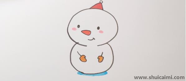 雪人儿童简笔画怎么画 雪人儿童画好看