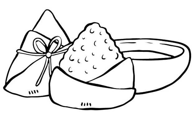 粽子简笔画图片 粽子简笔画图片可爱