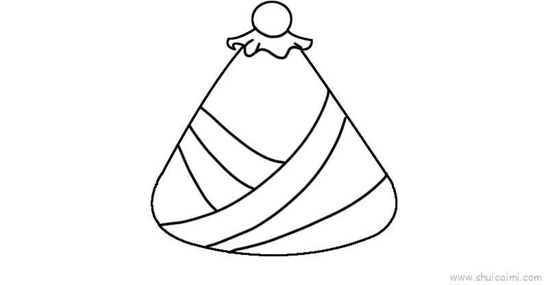 粽子儿童画怎么画 粽子简笔画步骤