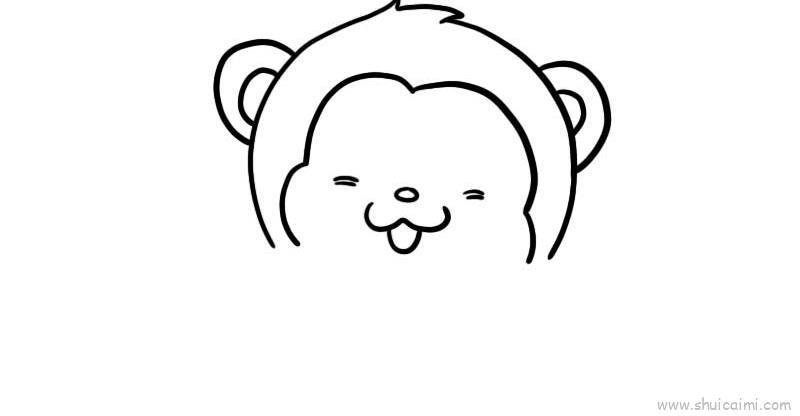 小猴子儿童画怎么画 小猴子简笔画好看