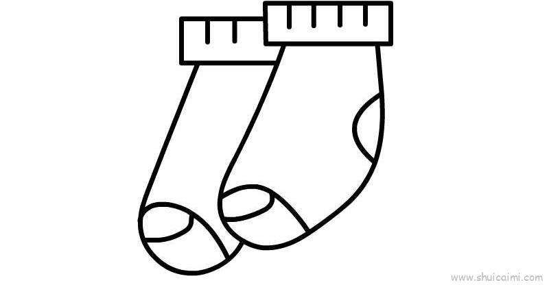 袜子，袜子儿童画怎么画 袜子，袜子简笔画画法