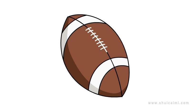 体育用品橄榄球简笔画怎么画 体育用品橄榄球简笔画简单