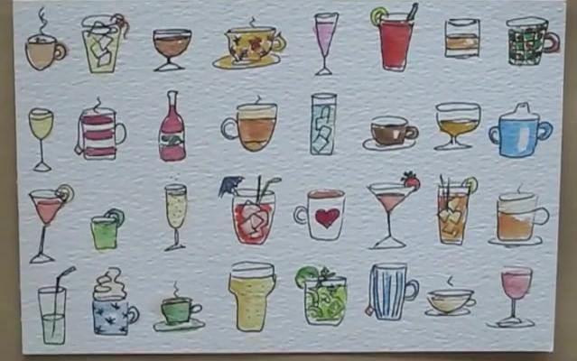 饮料简笔画 饮料简笔画图片大全