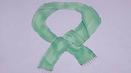 围巾简笔画 围巾简笔画图片大全