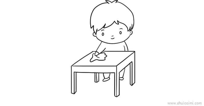 我爱劳动儿童画怎么画 我爱劳动简笔画顺序