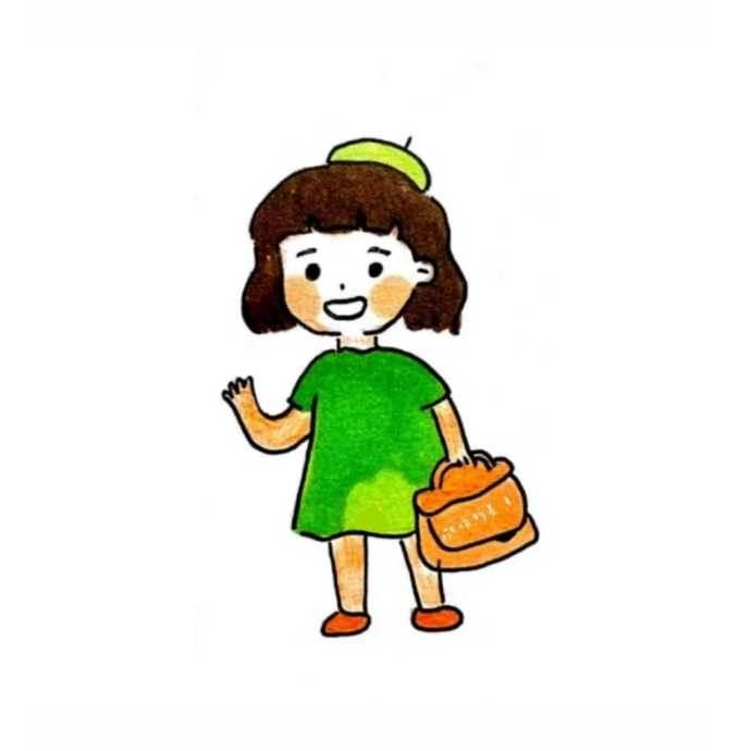 小女孩简笔画图片大全可爱 古风小女孩简笔画图片大全可爱