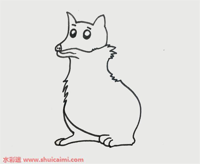 简单好看的九尾狐简笔画步骤图