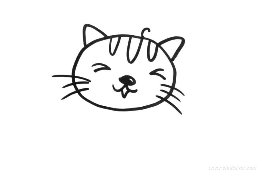 小猫怎么画 小猫简笔画步骤图