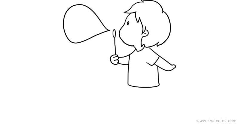 儿童节吹泡泡儿童画怎么画 儿童节吹泡泡简笔画图片大全