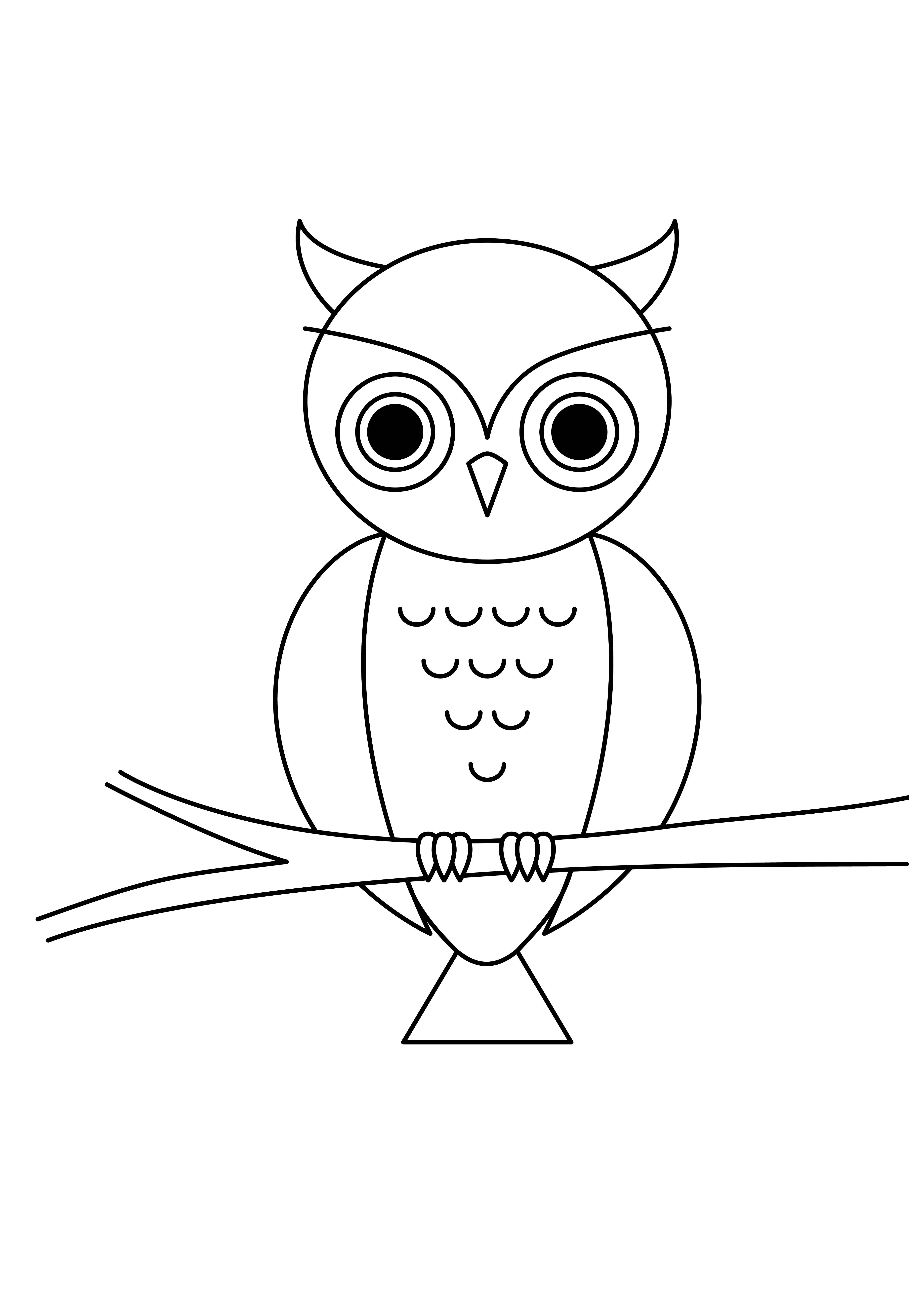 猫头鹰的简笔画图片大全 猫头鹰的简笔画图片大全可爱简单