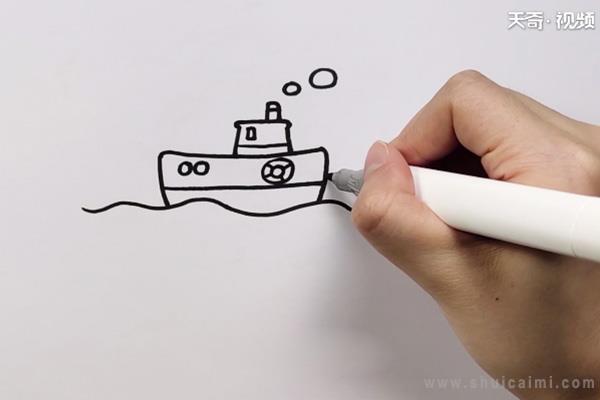 大海简笔画怎么画 大海简笔画步骤