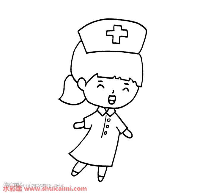 白衣天使怎么画 白衣天使简笔画漂亮彩色