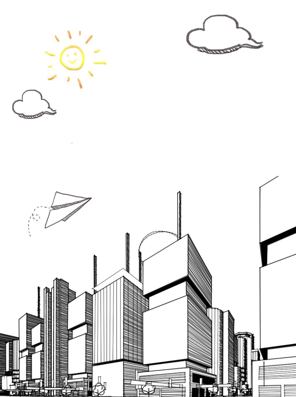 城市简笔画 城市简笔画图片