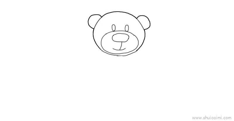 小熊玩具儿童画怎么画 小熊玩具简笔画顺序