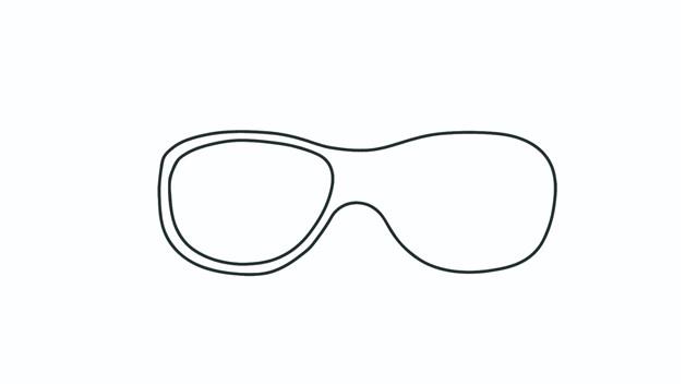 太阳镜简笔画怎么画 太阳镜简笔画简单