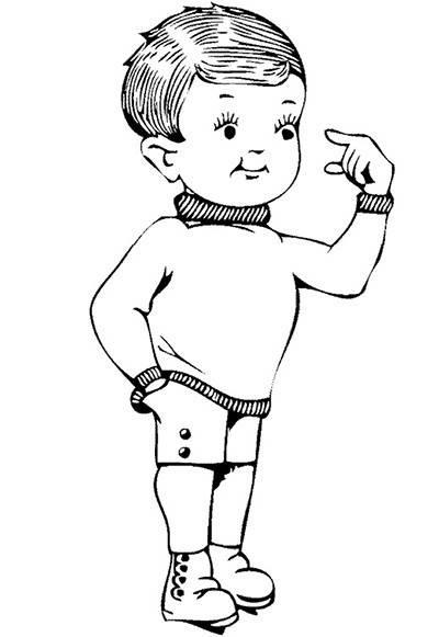 小男孩简笔画图片大全 平头小男孩简笔画图片大全