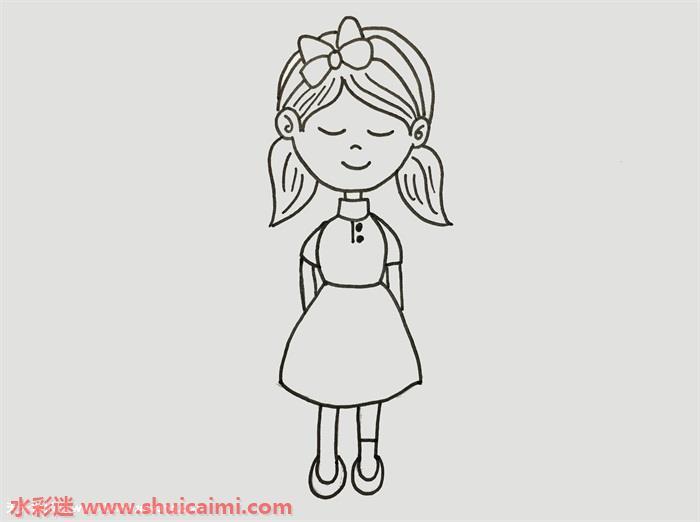 我的好朋友怎么画 我de好朋友简笔画步骤