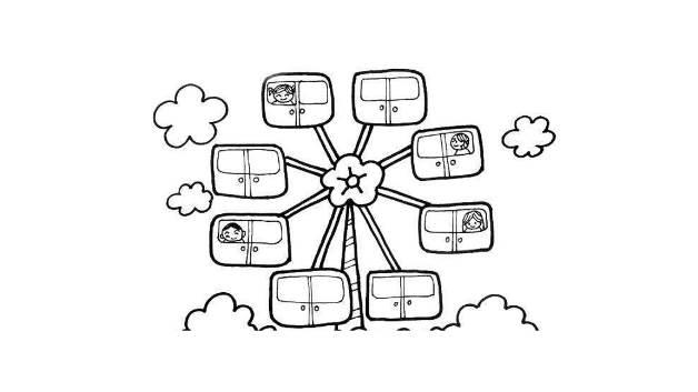 游乐场简笔画 游乐场简笔画简单又漂亮