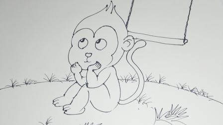 小猴子简笔画 小猴子简笔画幼儿园