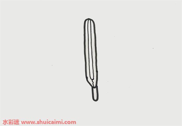 体温表怎么画 体温表简笔画步骤图