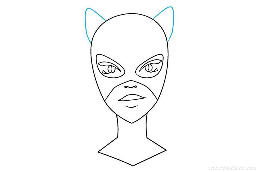 猫女怎么画 猫女简笔画图片大全带颜色