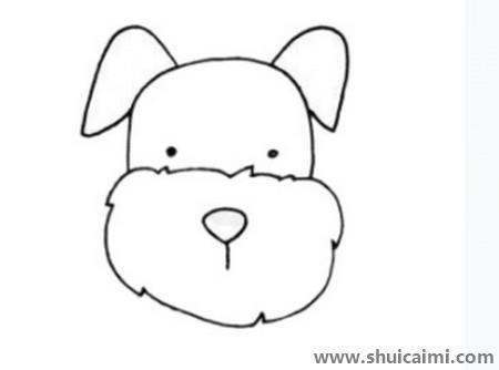 雪纳瑞儿童简笔画